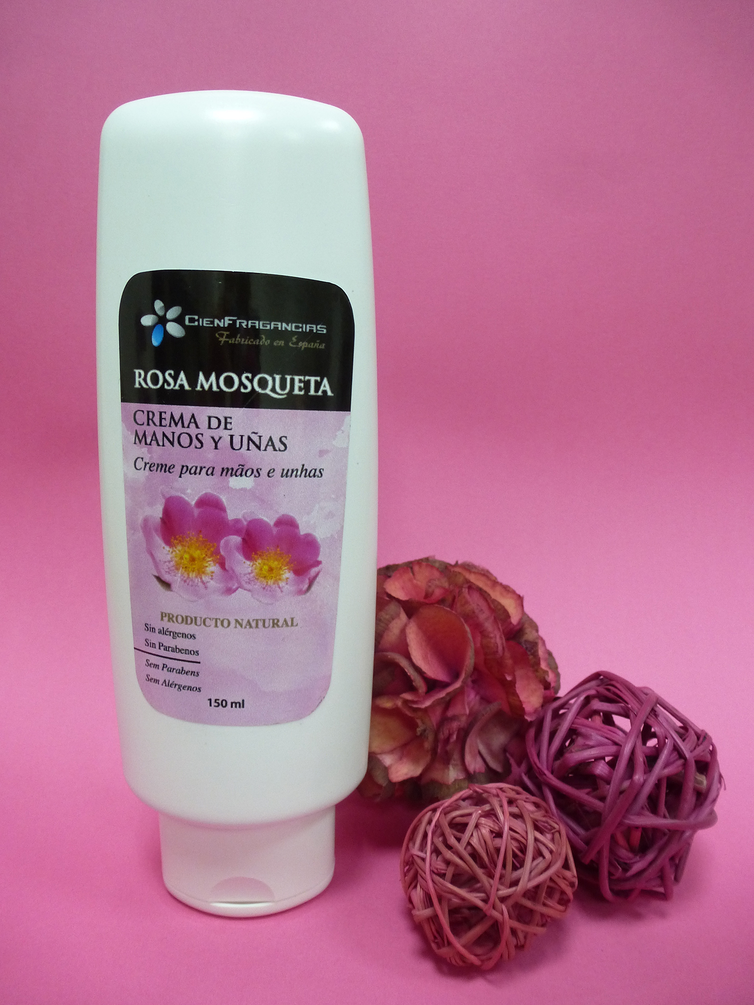 REF. CRMR Crema Manos Y Uñas ROSA MOSQUETA-Cien Fragancias